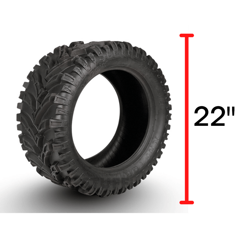 Off-Road Golf Cart Tire with 22" In Overall Diameter