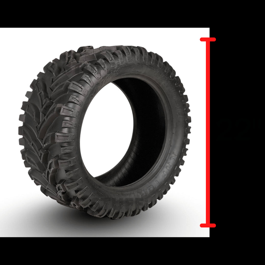 Off-Road Golf Cart Tire with 22" In Overall Diameter