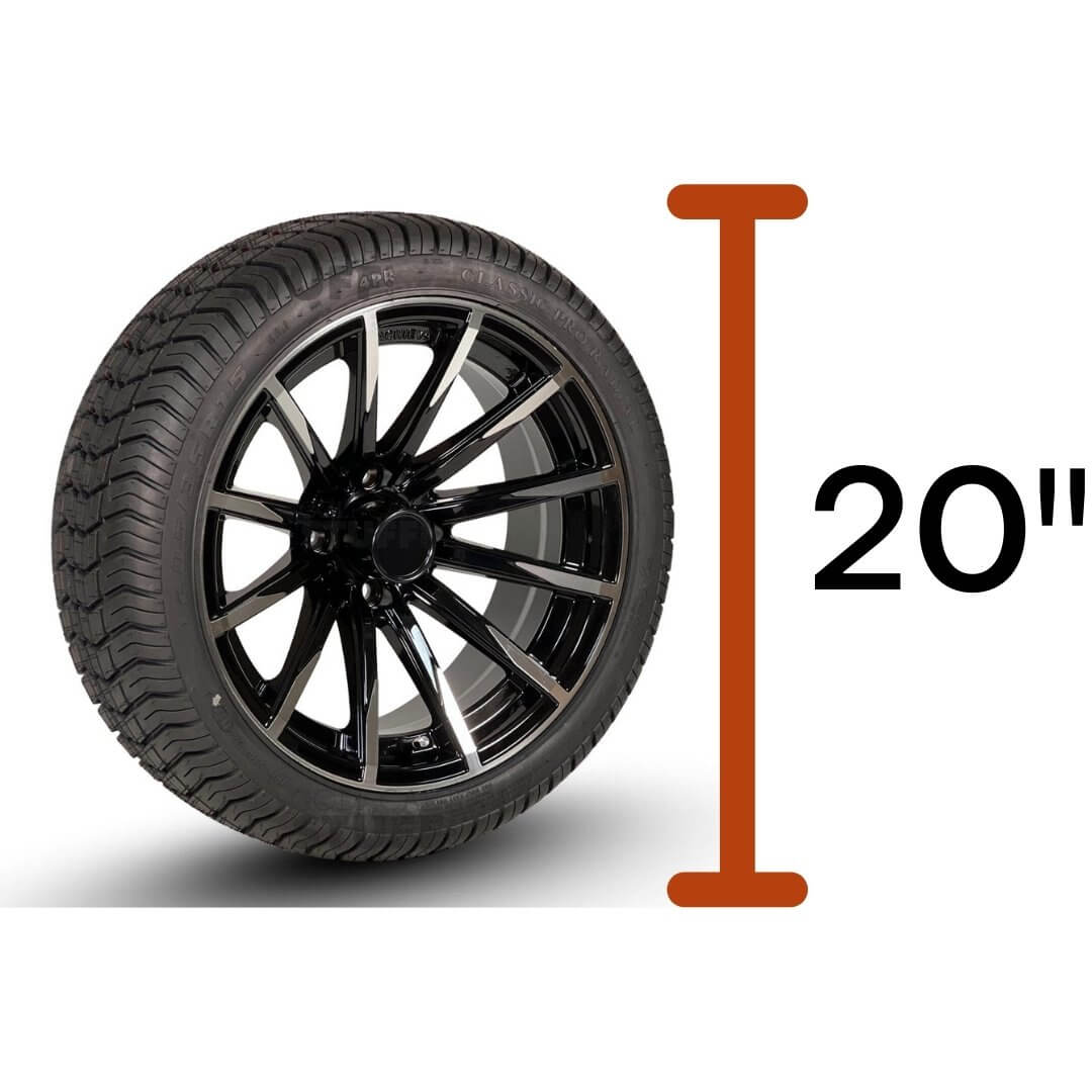 20" golf cart wheels and tires