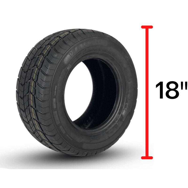 18" tall golf cart tire