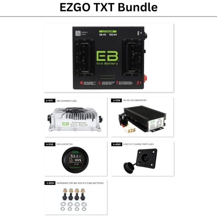 EZGO TXT 36-Volt ECO Battery Bundle