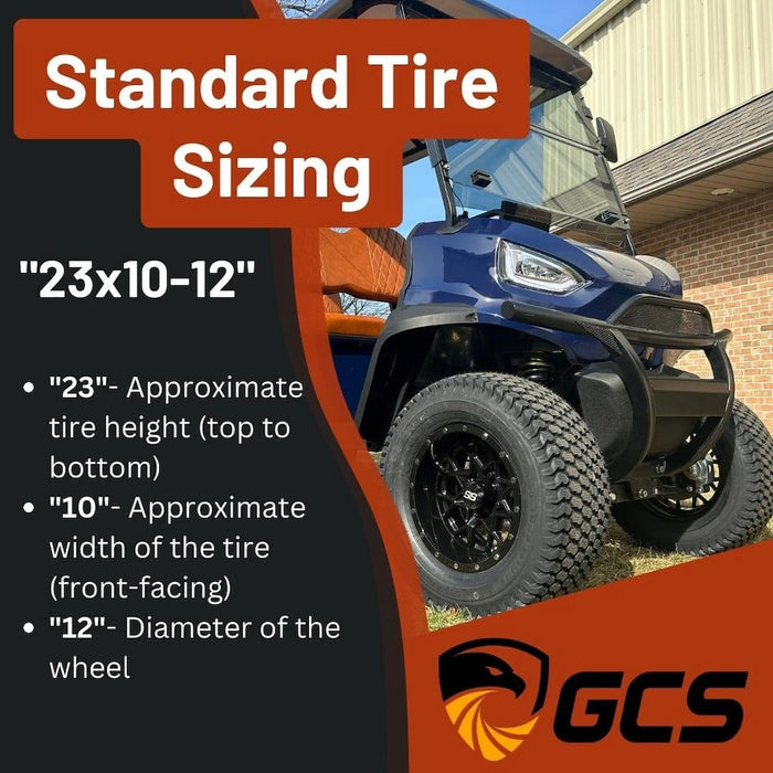 Standard Tire Sizing Guide 23x10-12