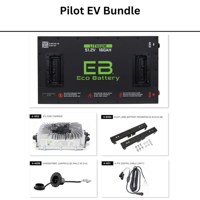 ECO Battery 48V / 160Ah Lithium Battery Bundle- Pilot EV