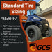 Standard Tire Sizing Guide 23x10-14
