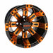 10" Vegas Orange/Black Golf Cart Wheel | RHOX®