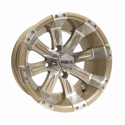 12" Vegas Pearl/Machined Golf Cart Wheel | RHOX®