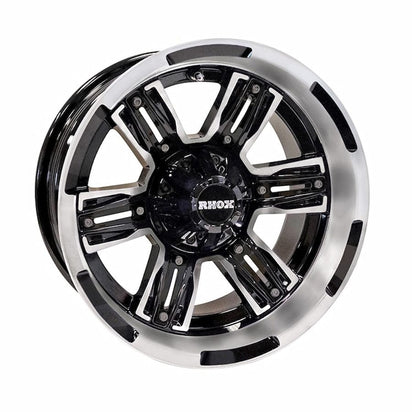14" RX285 Black/Machined Golf Cart Wheel | RHOX®