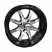15" RX375 Black/Machined Golf Cart Wheel | RHOX®