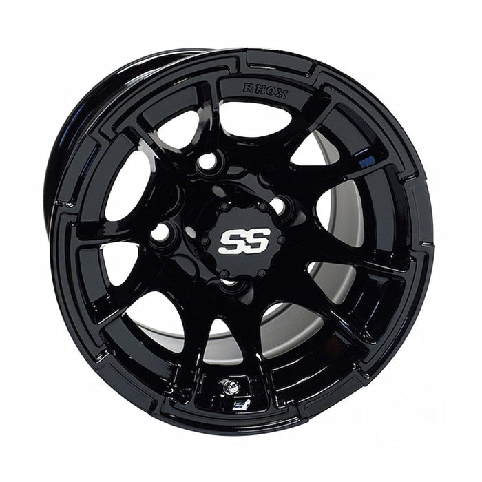 10" RX392 Gloss Black Golf Cart Wheel | RHOX®