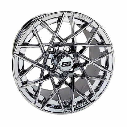 14" RX394 Chrome Golf Cart Wheel | RHOX®