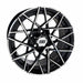 14" RX394 Black/Machined Golf Cart Wheel | RHOX®