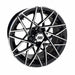 15" RX395 Black/Machined Golf Cart Wheel | RHOX®