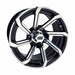 14" RX404 Black/Machined Golf Cart Wheel | RHOX®
