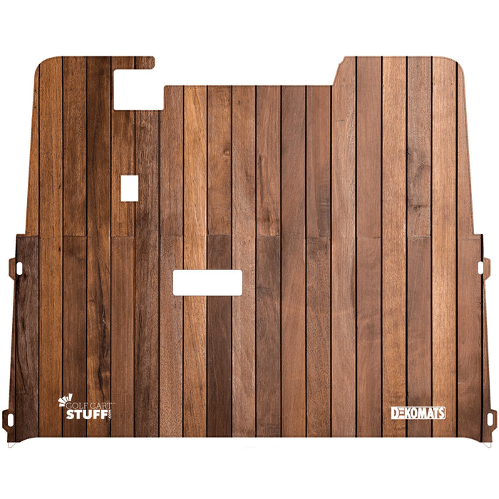 Custom Golf Cart Floor Mats- Wood | Dekomats™