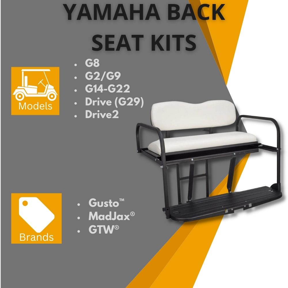 Back Seats For Yamaha G2 | G8 | G9 | G14 | G16 | G19 | G20 | G22 | G29 (Drive) | Drive2 Golf Carts