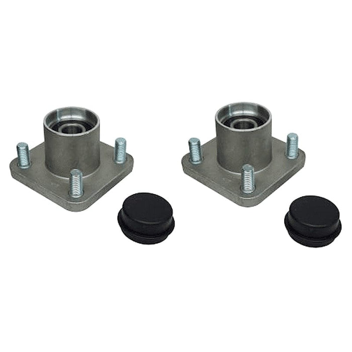 Replacement front hub assemblies for EZGO RXV model golf carts.