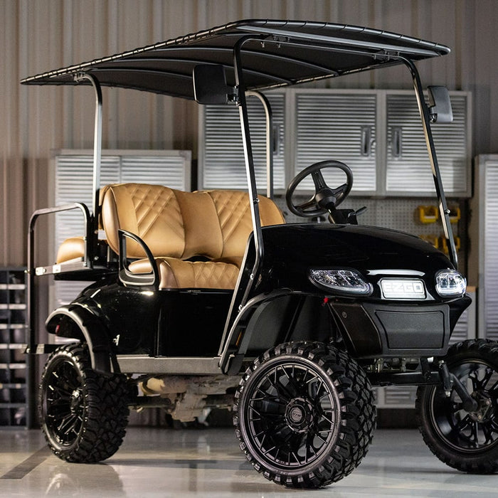 14" Stellar Matte Black Golf Cart Wheel - 14"x7" ET-25 Offset⎮GTW®