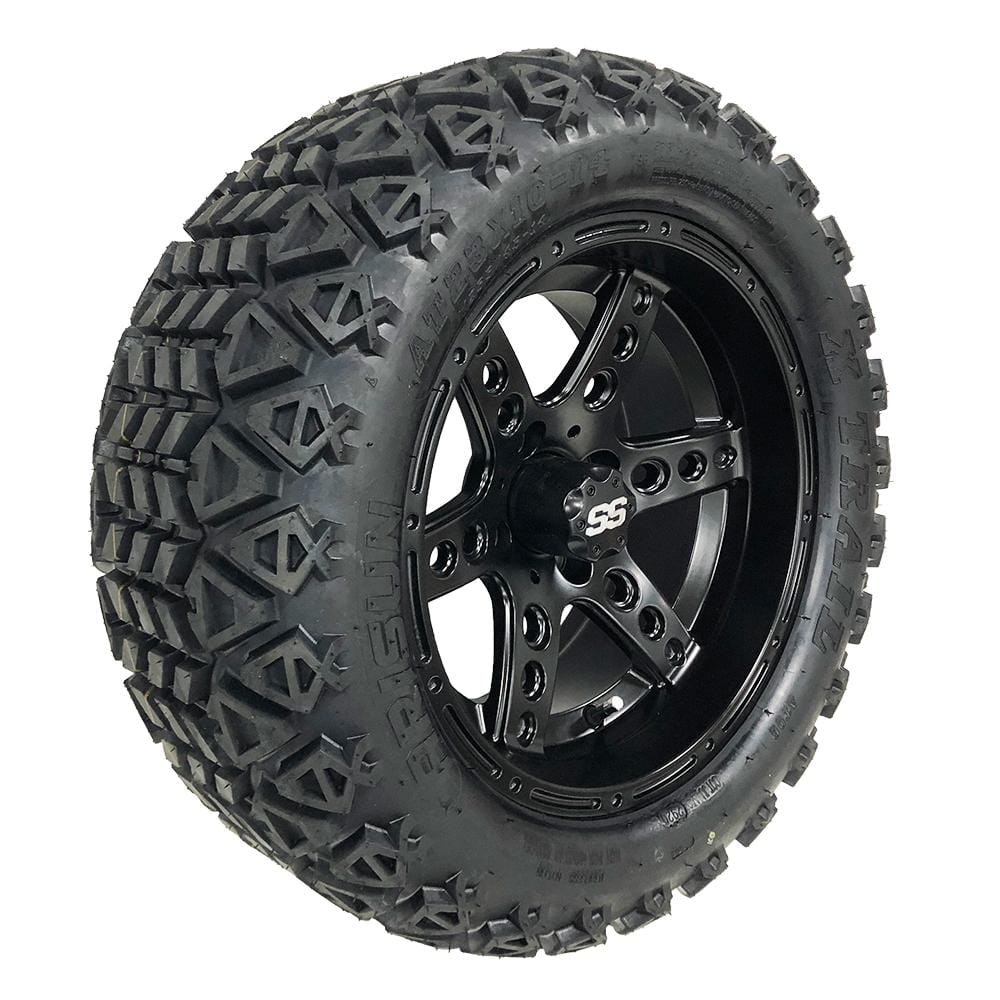 14" Eagle matte black with Arisun X-trail Off-Road Tire Example