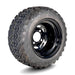 10" Black Steel Golf Cart Wheels and 18" All Terrain Tires Combo - Set of 4 (Fits all carts!) - GOLFCARTSTUFF.COM™
