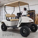 10" Matrix Black & Machined Aluminum Golf Cart Wheels and 20x10-10 WANDA DOT All Terrain Off-Road Golf Cart Tires Combo - Set of 4 - GOLFCARTSTUFF.COM™
