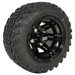 10" Terminator Gloss Black Golf Cart Wheels and 18" All Terrain Golf Cart Tires Combo - Set of 4 - 18" Tall (Fits all Carts!) - GOLFCARTSTUFF.COM™