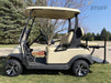 10" Vampire Black/Machined Golf Cart Wheels and 205/50-10 DOT Street/Turf Tires Combo - Set of 4 - GOLFCARTSTUFF.COM™