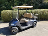 10" Vampire Black/Machined Golf Cart Wheels and 205/50-10 DOT Street/Turf Tires Combo - Set of 4 - GOLFCARTSTUFF.COM™
