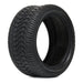 12" Matrix Aluminum SS Wheels in Black and Machined Aluminum Finish and 215/35-12 Low-Profile Arisun Cruze Turf Tires Combo - Set of 4 - GOLFCARTSTUFF.COM™