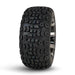 12" Matrix SS Wheels in Gloss Black Finish and 23" All-Terrain Off-Road Arisun X-Trail Tires Combo- Set of 4 - GOLFCARTSTUFF.COM™