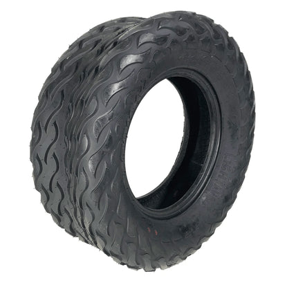 12" Rally Black/Machined Golf Cart Wheels and All Terrain Tires Combo - Set of 4 - GOLFCARTSTUFF.COM™