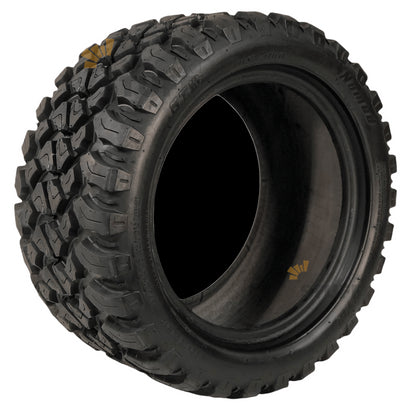 12" Stallion Gloss Black Aluminum Golf Cart Wheels and 20x10-12 All Terrain Golf Cart Tires - Set of 4 (Select your tire!) - GOLFCARTSTUFF.COM™