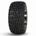 12" Stallion SS Wheels in Gunmetal and Machined Aluminum Finish and 23" All-Terrain Off-Road Arisun X-Trail Tires Combo - Set of 4 - GOLFCARTSTUFF.COM™