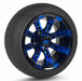 12" Tempest GCS™ Colorway Golf Cart Wheels and 215/35-12 Low-Profile DOT Street & Turf Tires Combo - Set of 4 (Choose your tire!) - GOLFCARTSTUFF.COM™