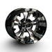 12" Vampire Machined/ Black Wheels and WANDA GFX 23x10-12 (23" tall) DOT Street Tires - Set of 4 - GOLFCARTSTUFF.COM™