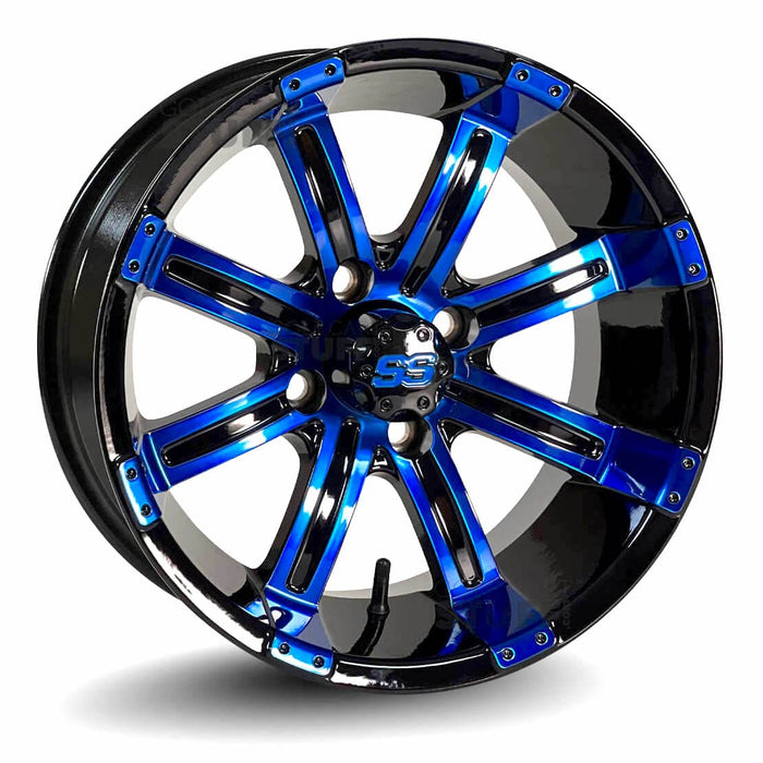 14" Golf Cart Wheels and 23x10-R14 GTW Fusion GTR Steel Belted Radial Street/Turf Golf Cart Tires Combo - Set of 4 (Choose your wheel!) - GOLFCARTSTUFF.COM™