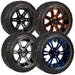 14" Golf Cart Wheels and 23x10-R14 Street Fox Radial Street/Turf Golf Cart Tires Combo - Set of 4 (Choose your wheel!) - GOLFCARTSTUFF.COM™