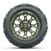 14" GTW® Bravo Wheels with 23" Barrage Mud Tires - Set of 4 - Select Your Finish - GOLFCARTSTUFF.COM™