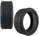14" Matrix Gloss Black Aluminum Golf Cart Wheels and 205/30-14 Low-Profile DOT Street & Turf Tires Combo - Set of 4 (Choose your tire!) - GOLFCARTSTUFF.COM™