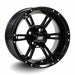 14" Stallion Gloss Black Golf Cart Wheels - 14"x7" ET-25 Offset - GOLFCARTSTUFF.COM™