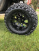 23" LAMA Machined Aluminum Wheels and All-Terrain Arisun X-Trail Tires Combo- Set of 4 (Multiple Finishes Available) - GOLFCARTSTUFF.COM™