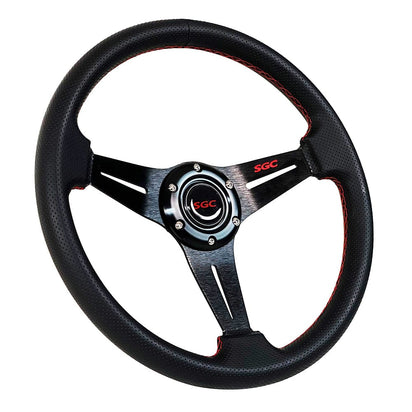 3-Spoke Slotted Golf Cart Steering Wheel - 13.5"⎮SGC® - GOLFCARTSTUFF.COM™