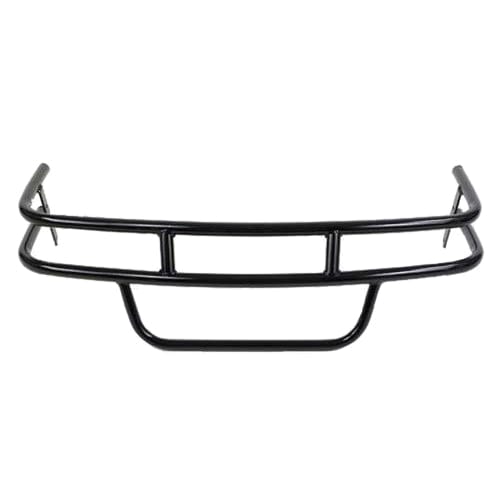 Black brush guard and mounting hardware for EZGO TXT and Medalist model golf carts.
