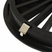 Universal 8" Golf Cart Hub Cap- Turbine Black/Gold | RHOX- tabs