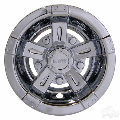 Universal 8" Golf Cart Hub Cap- Vegas Chrome | RHOX
