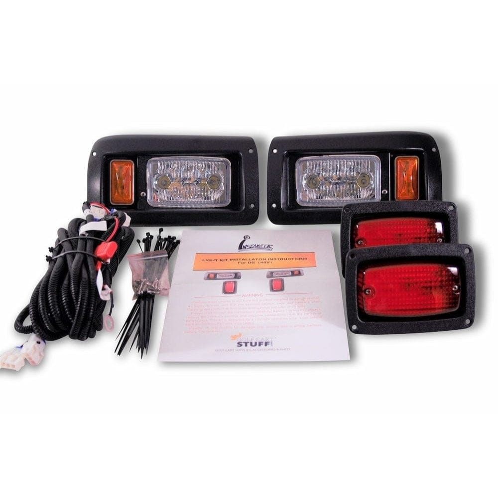 Adjustable Club Car DS LED Headlight Kit GOLFCARTSTUFF.COM