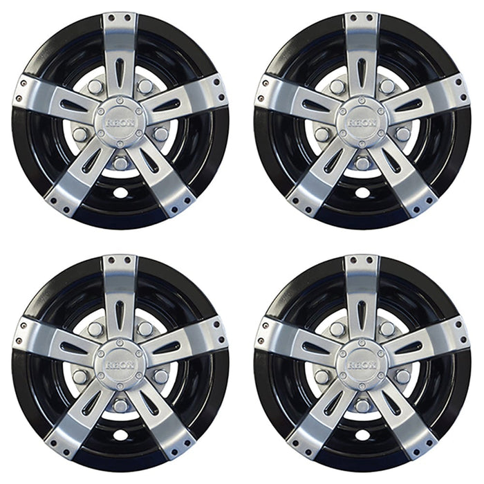 RHOX-Wheel-Cover-SET-OF-4-8-Vegas-Silver-Metallic-w-Black-CAP-0053-4