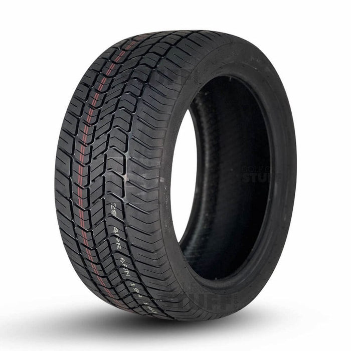 14" Dominator Aluminum SS Wheels in Matte Black Finish and 205/30-14 Low-Profile Arisun Cruze Turf Tires Combo - Set of 4