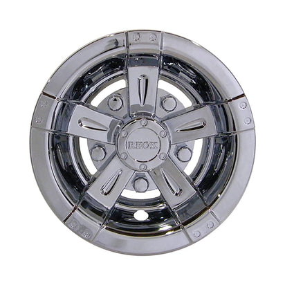 Universal 10" Golf Cart Hub Caps- Vegas Chrome | RHOX- Single