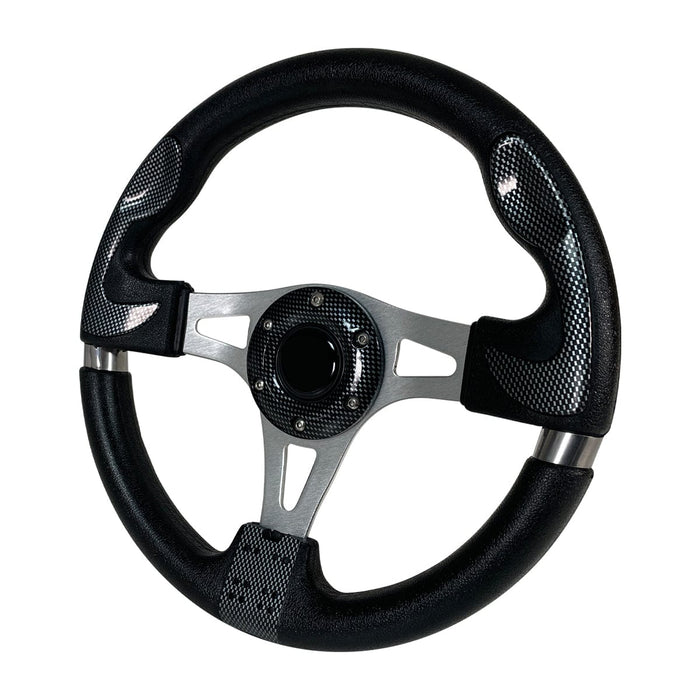 Carbon Fiber GTA1 Golf Cart Steering Wheel - GOLFCARTSTUFF.COM™