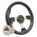 Carbon Fiber Rally Golf Cart Steering Wheel - 12.5" - GOLFCARTSTUFF.COM™